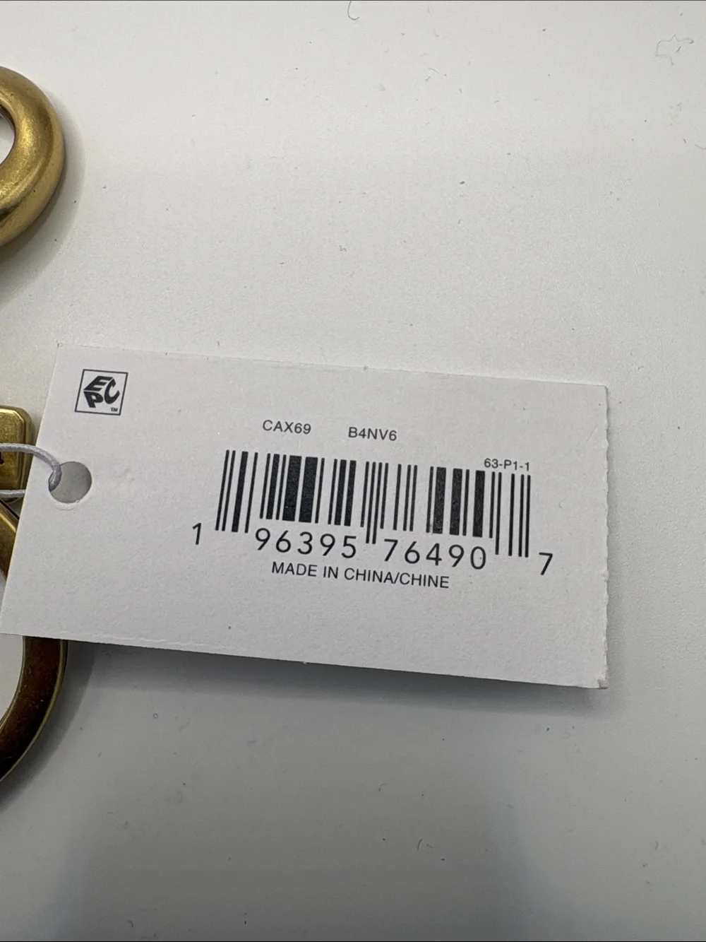 Coach key charm